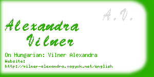 alexandra vilner business card